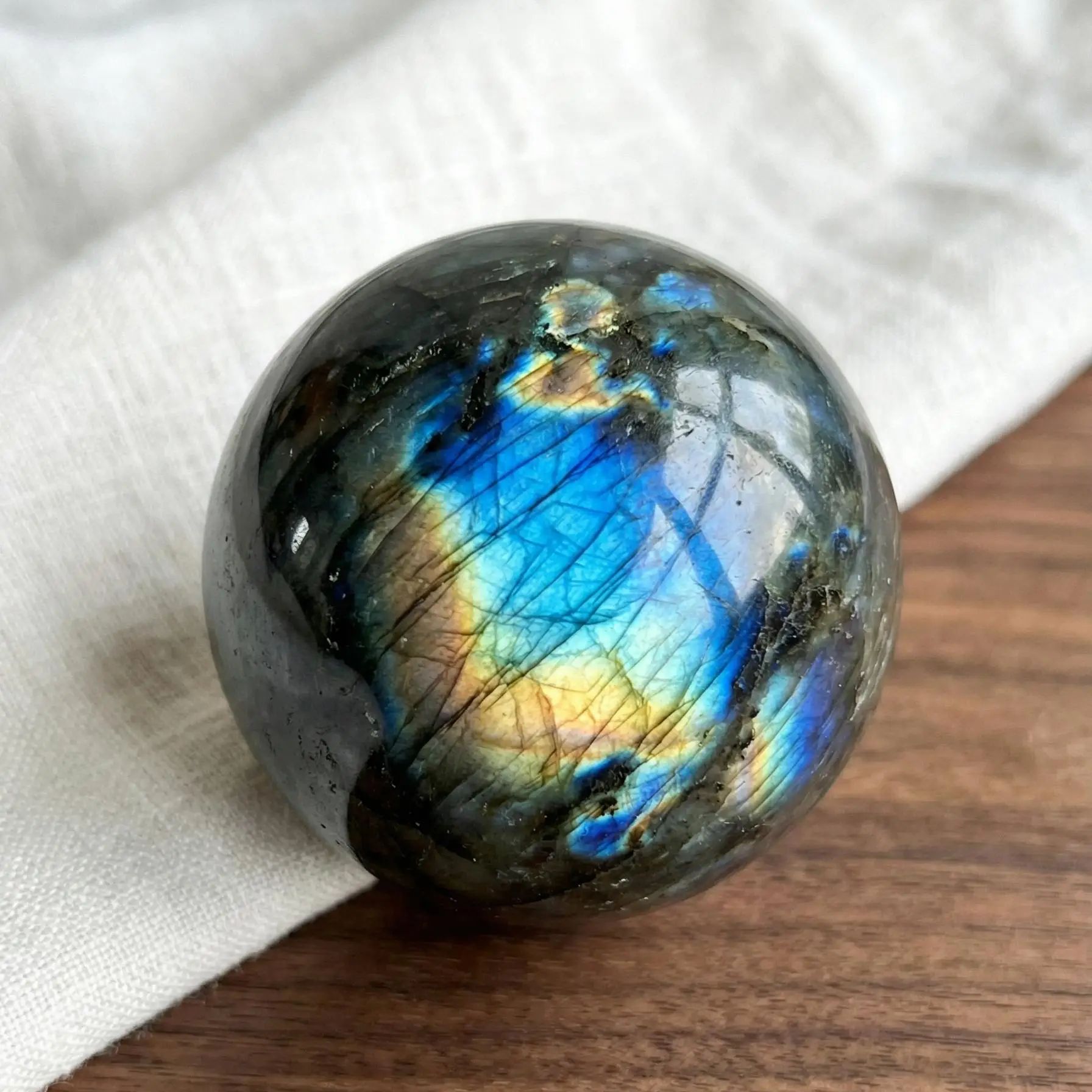 Natural Labradorite Sphere, Po - Renewable Energy Resources 评论和价格